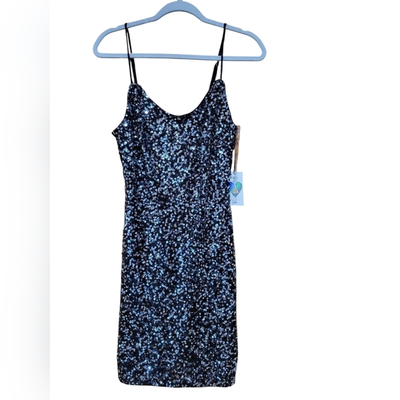 iris Dresses & Skirts - Iris Sparkling Blue Sequin Mini Dress